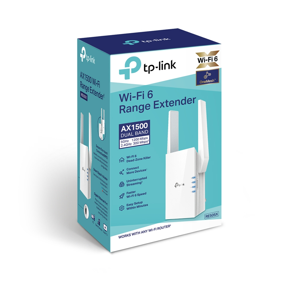 Expansor de Rango Dual Band Wi-Fi TP-LINK RE505X