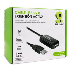 Cable USB V2.0 Extensión Activa BROBOTIX 6000670