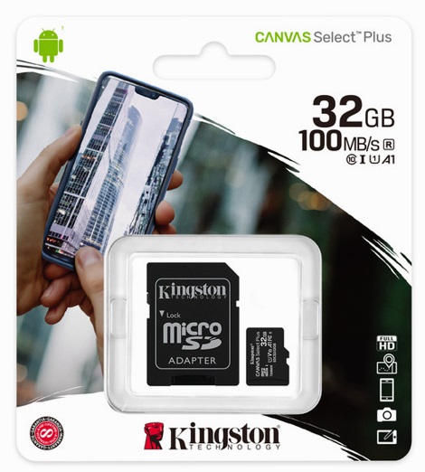 Micro SD Kingston Technology CANVAS SELECT PLUS 