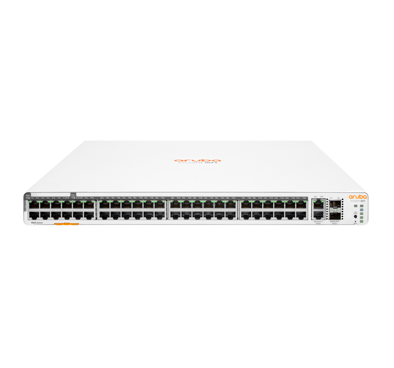 Switch ARUBA Switch Aruba Instant On 1960 48 G 40 p Clase 4 8p Clase 6 PoE 2 XGT 2 SFP+ 600 W (JL809